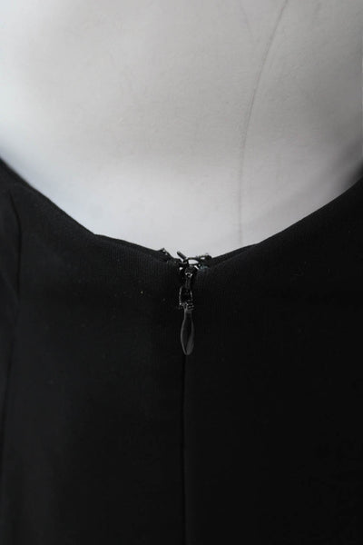 VERSUS by Versace Womens Mini Leather One Shoulder Dress Black Size S