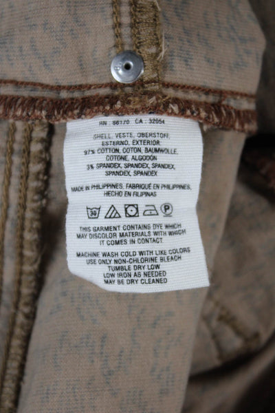 Pilcro and the Letterpress Anthropologie Women Ankle Pants Beige Size 29
