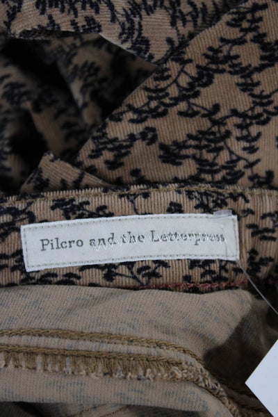 Pilcro and the Letterpress Anthropologie Women Ankle Pants Beige Size 29