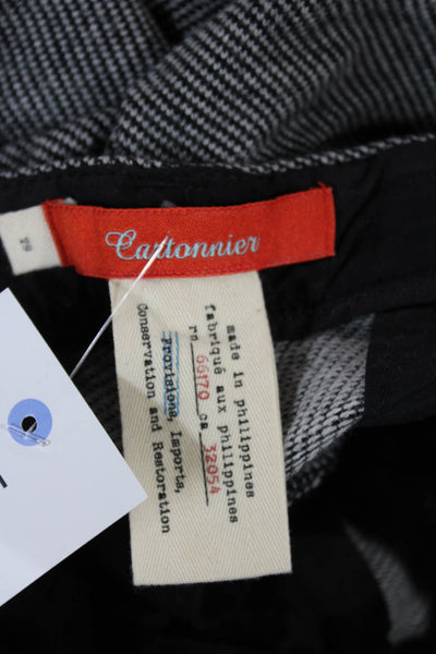 Cartonnier Anthropologie Unisex Adults Dress Pants Gray Herringbone Size 29