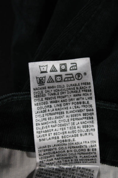 Levis Womens Skinny Green Cotton Pants Button Size 29