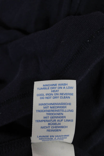 Boden Women Blue Cotton Scoop Neck Short Sleeve Basic T-Shirt Size 2