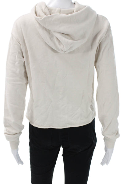 Perfect White Tee Womens Beige Pullover Hoodie Size XS