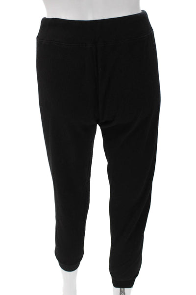 Perfect White Tee Womens Black Jogger Pants Cotton Blend Drawstring Size XS