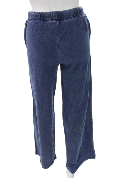 Z Supply Women Blue Cotton Drawstring Sweatpants Size XS