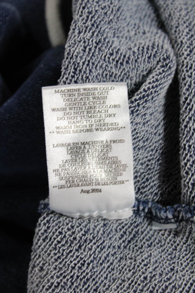 Z Supply Women Blue Cotton Drawstring Sweatpants Size XS