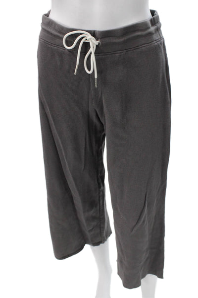 Mate Womens Sweatpants Gray Drawstring Cotton Size S