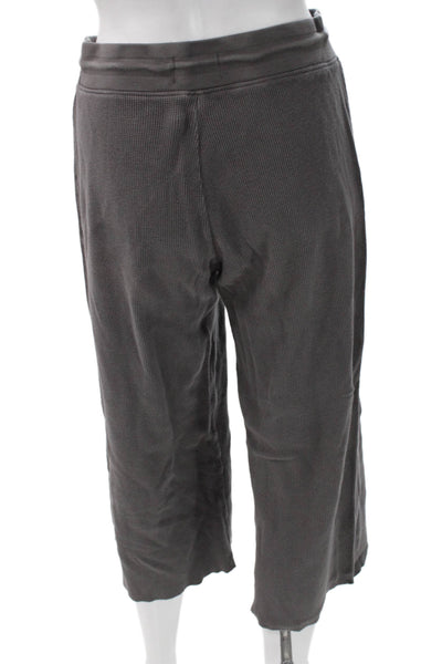 Mate Womens Sweatpants Gray Drawstring Cotton Size S