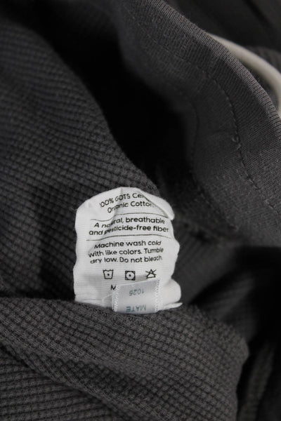 Mate Womens Sweatpants Gray Drawstring Cotton Size S