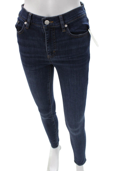 Frame Womens Skinny Jeans Blue Denim High Rise Size 25
