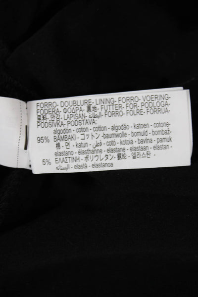 Zara Women Black Cotton Crew Neck Long Sleeve Basic T-Shirt Size S