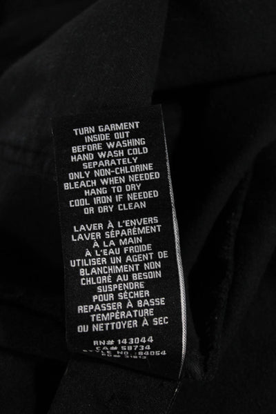 7 For All Mankind Womens Dress Pants Black Cotton Button 29 Inseam Size 4