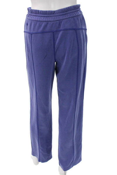 Lululemon Women Sweatpants Blue Drawstring Recycled Polyester Size 6