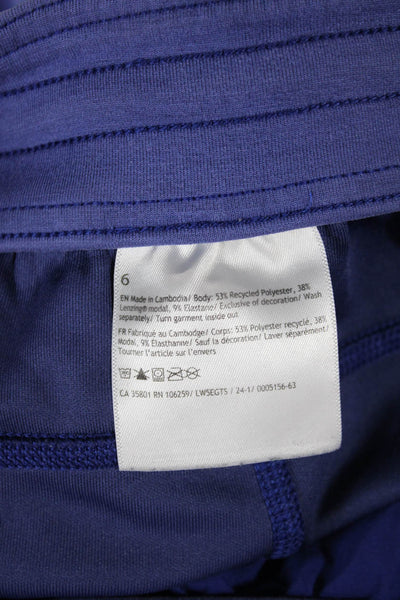 Lululemon Women Sweatpants Blue Drawstring Recycled Polyester Size 6
