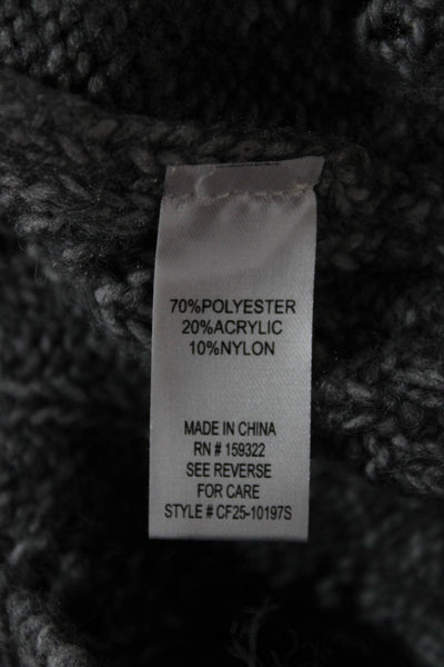 Central Park West Women Pullover Sweater Gray Crewneck Long Sleeve Size XS