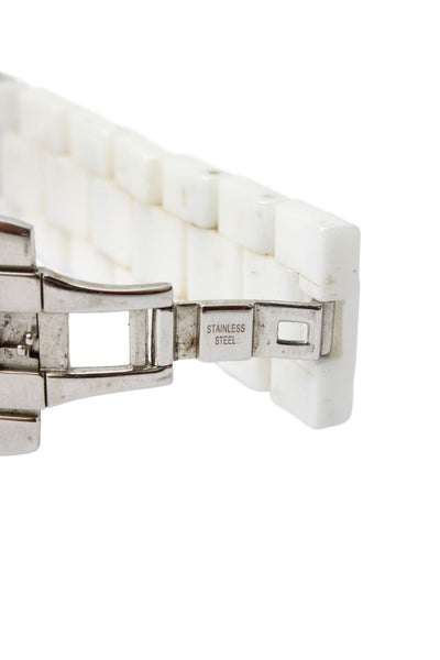Emporio Armani Mens White Ceramic AR1408 Quartz Watch 32mm