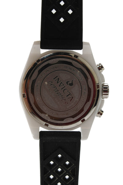 Invicta Mens White Ceramic 46716 Chronograph Quartz Watch 44.5mm