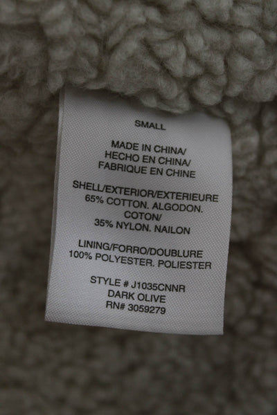 Thread & Supply Women Military Jacket Green Snap Long Sleeve Size S