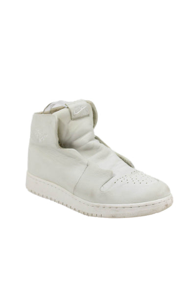 Nike Womens Perforated Air Jordan 1 Sage XX Sneakers White Leather Size 8
