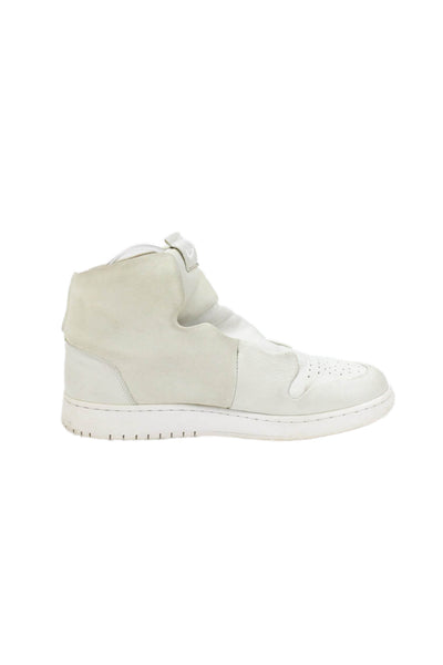 Nike Womens Perforated Air Jordan 1 Sage XX Sneakers White Leather Size 8