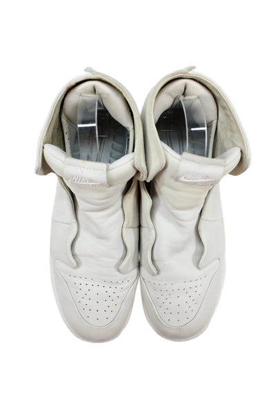 Nike Womens Perforated Air Jordan 1 Sage XX Sneakers White Leather Size 8