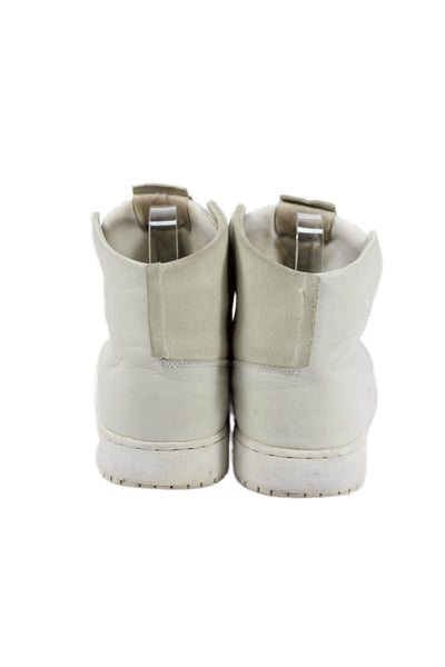 Nike Womens Perforated Air Jordan 1 Sage XX Sneakers White Leather Size 8