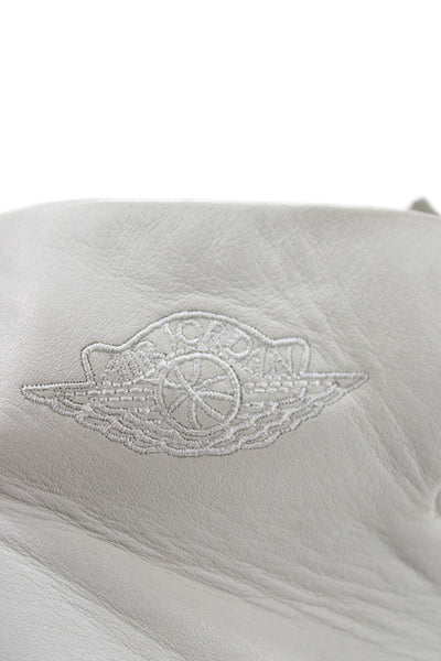Nike Womens Perforated Air Jordan 1 Sage XX Sneakers White Leather Size 8