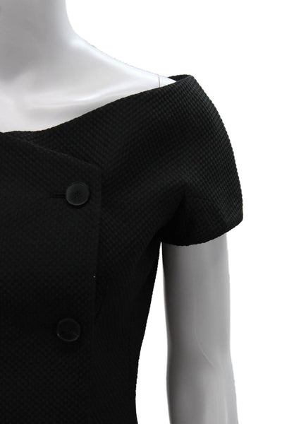 Christian Dior Black Button Top Size 6