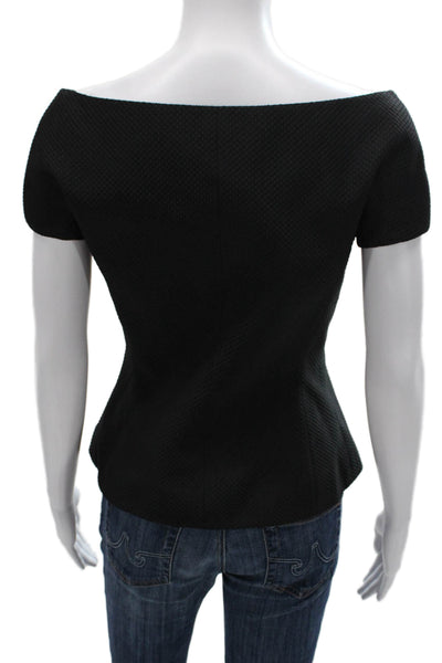 Christian Dior Black Button Top Size 6
