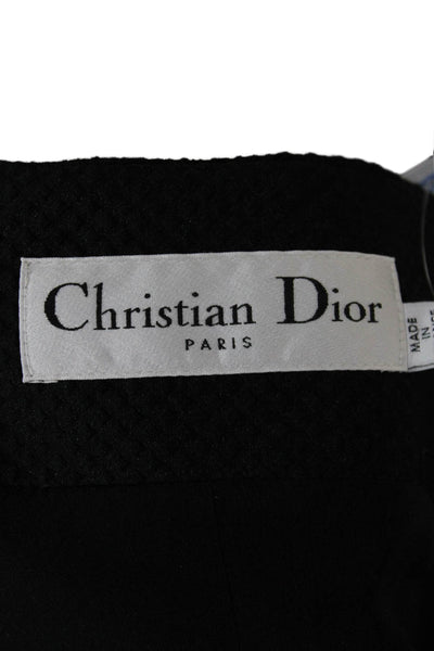 Christian Dior Black Button Top Size 6
