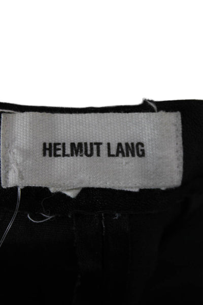Helmut Lang Womens Ankle Black Lamb Leather Leggings Size 4