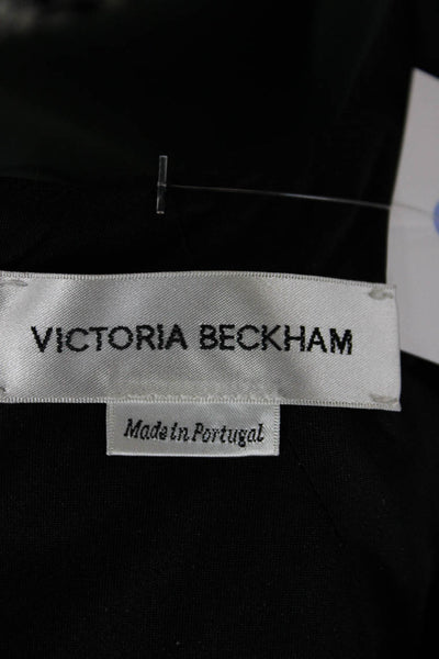 Victoria Beckham Women Sheath Dress Green Short Sleeve Round Neck Size 2