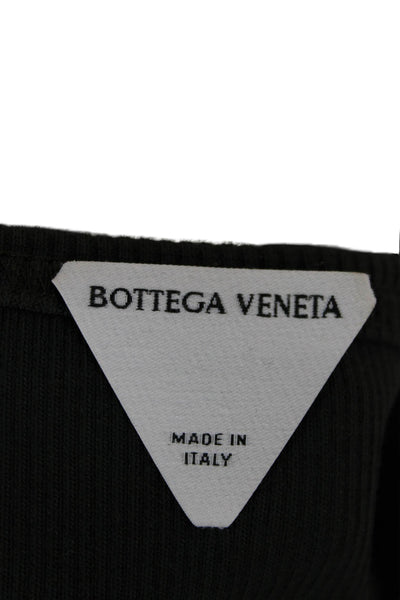 Bottega Veneta Women Green Tank Dress Cotton Knee Length Size XS