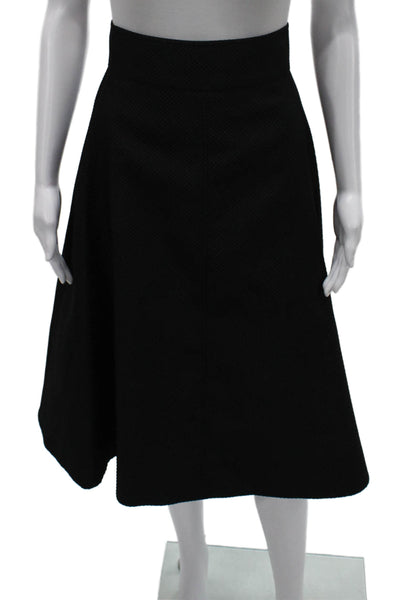 Christian Dior Women A-Line Geometric Black Polyamide Skirt Size 6
