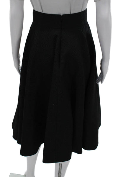 Christian Dior Women A-Line Geometric Black Polyamide Skirt Size 6