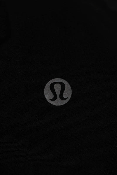 Lululemon x SoulCycle Womens Capri Leggings Black Nylon Skull Size 8