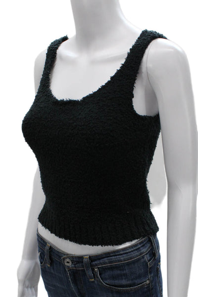 Skims Womens Basic Scoop Neck Sleeveless Tank Green Polyester Size S