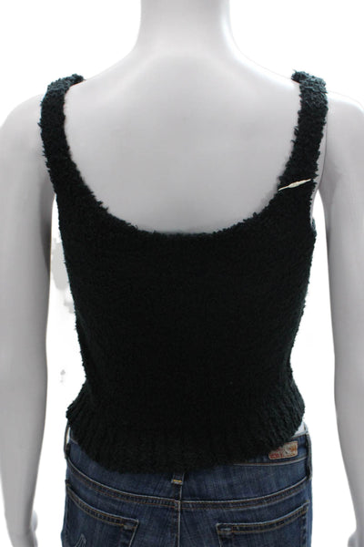 Skims Womens Basic Scoop Neck Sleeveless Tank Green Polyester Size S