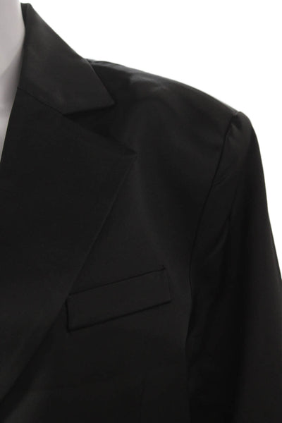 We Wore What Womens Black Polyester Long Sleeve Blazer Size S