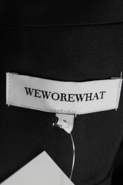 We Wore What Womens Black Polyester Long Sleeve Blazer Size S