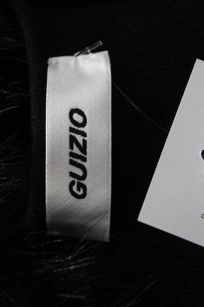 Guizio Women Shrug Cashmere Sweater Black Long Sleeve Size S