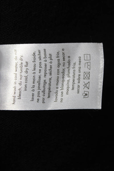 We Wore What Womens Black Cardigan Long Sleeve Round Neck Size S