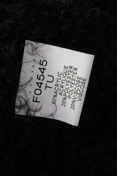 Care Of You Womens Cardigan Black V-Neck Long Sleeve Acrylic Size One Size