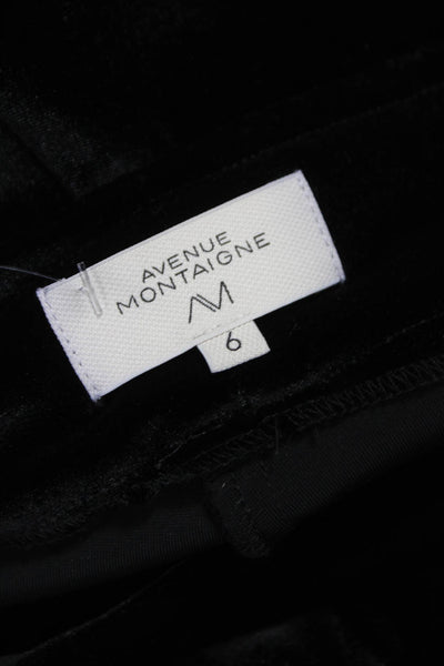 Avenue Montaigne Womens Black Polyester Pull On Dress Pants Size 6