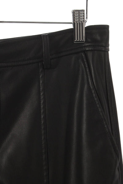 Zara Women Cargo Pants Black Polyester Zip Fly Size M