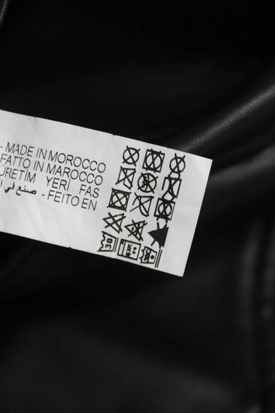 Zara Women Cargo Pants Black Polyester Zip Fly Size M