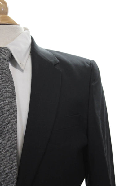 Paul Smith Mens Blazer Black Wool Size 38