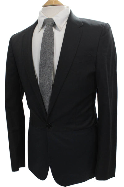 Paul Smith Mens Blazer Black Wool Size 38