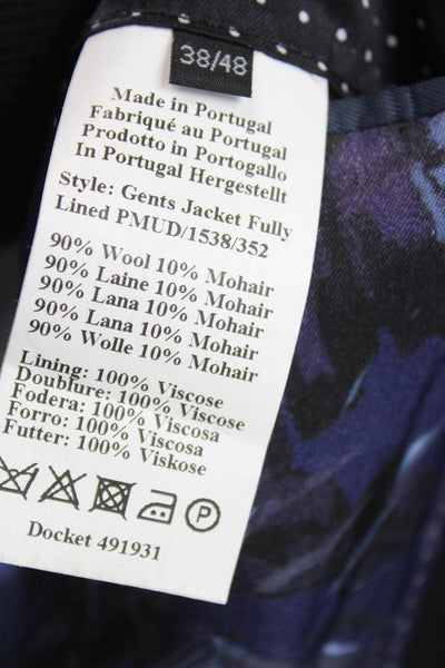 Paul Smith Mens Blazer Black Wool Size 38