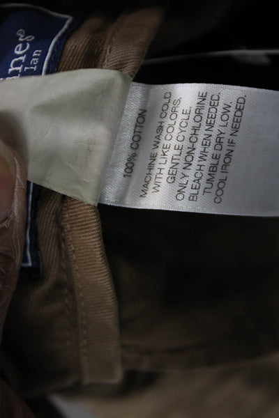 Vineyard Vines Mens Brown Cotton Chino Pants Button Fly Size 33